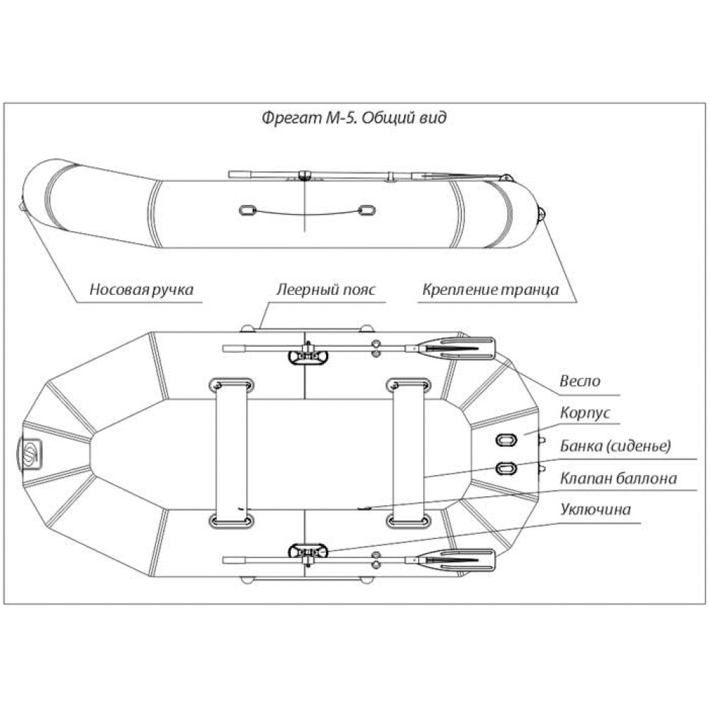 Надувная лодка Фрегат М-5