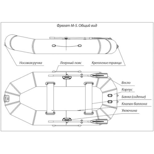 Надувная лодка Фрегат М-5