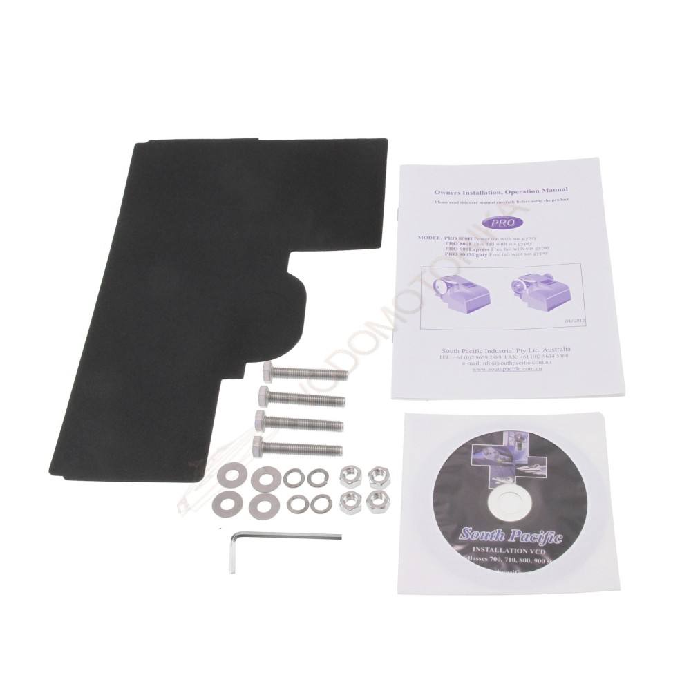 Лебедка 12V 800F для судов от 6 до 9 м или якорей до 14 кг