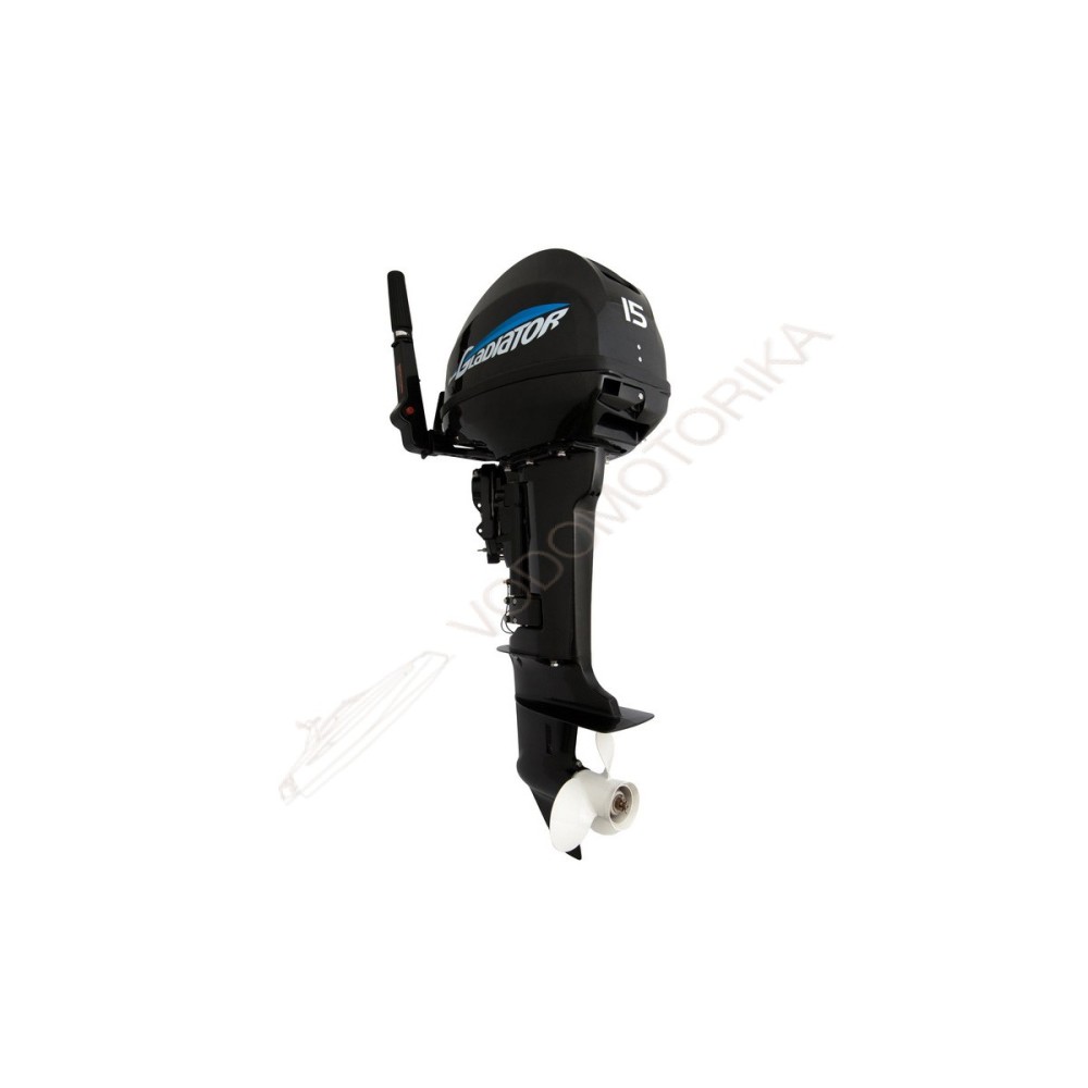 Лодочный мотор GLADIATOR G15FHS 15 л.с. двухтактный