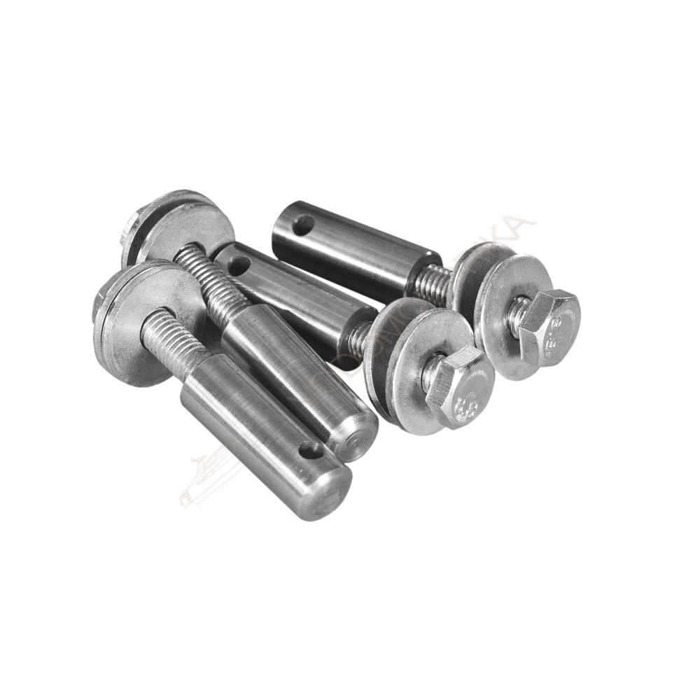 Колеса транцевые Горизонт KN-330 (нержавейка, съемные)