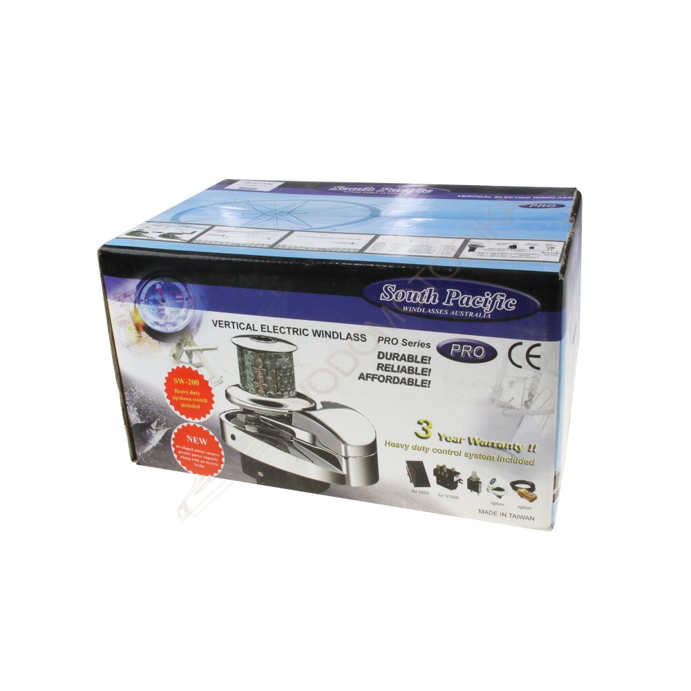 Лебедка якорная VS600 вертикальная, 800Вт, 12В