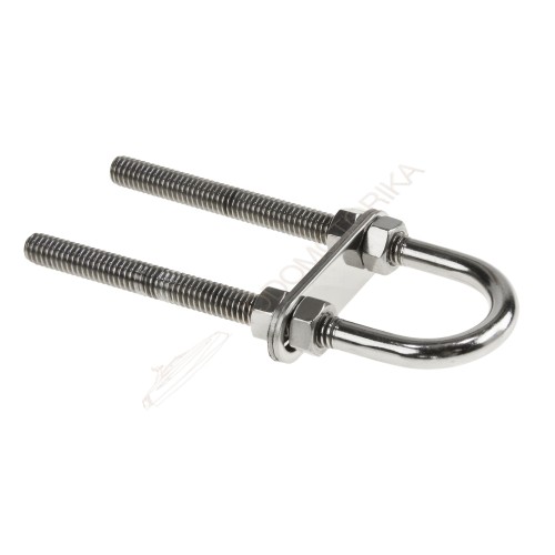 Рым-болт U-образный D8 мм, Lрез. 80 мм