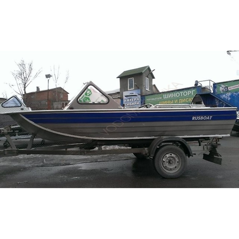 Алюминиевая моторная лодка RusBoat 43 JET под подвесной водомёт
