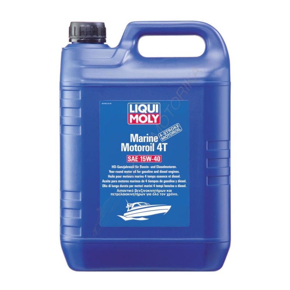 Минеральное моторное масло для лодок Liqui Moly Marine Motoroil 4T 15W-40, 5L