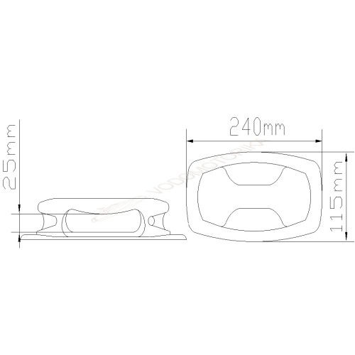 Ручка транспортировочная тип c, серая Sun Selection