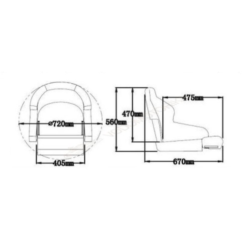 Кресло с болстером «Captain»
