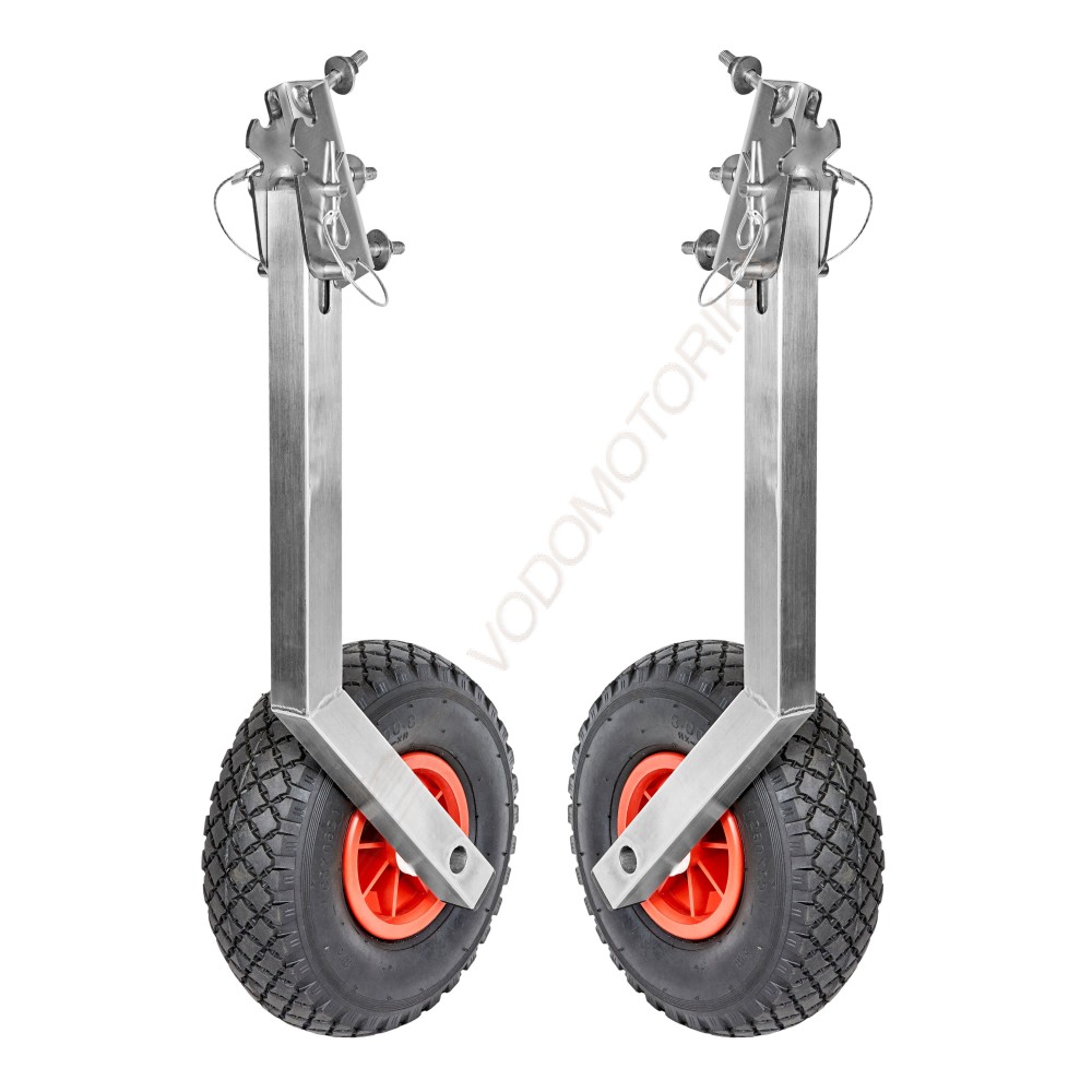 Колеса транцевые Горизонт OT-260 (нержавейка, универсальные - откидные)