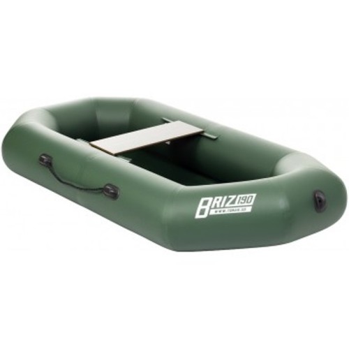 Лодка Тонар Бриз 190 гребки + жесткое сиденье (зеленый)