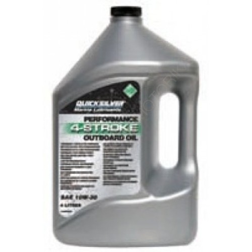 Масло моторное Quicksilver 10W-30 для 4-тактных подвесных моторов, 3.78 л