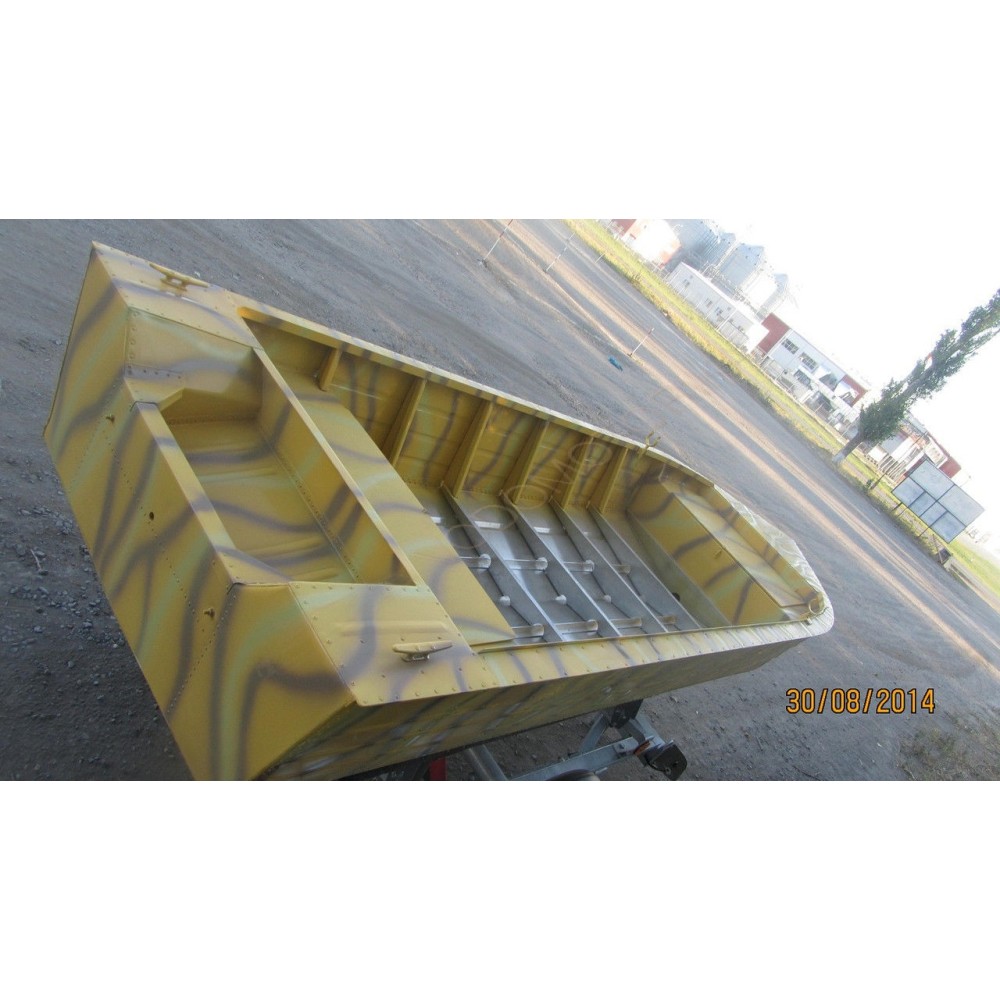 Алюминиевая моторно-гребная лодка Охотник 420С