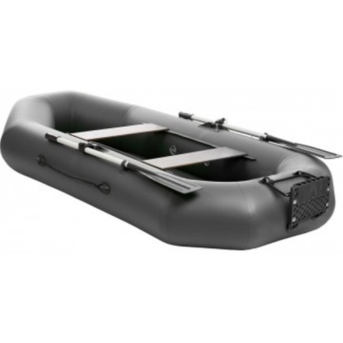 Лодка Тонар Шкипер А260нт навесной транец, надувное дно (серый)