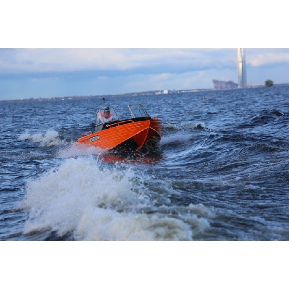 Алюминиевая лодка Trident 450 FISH