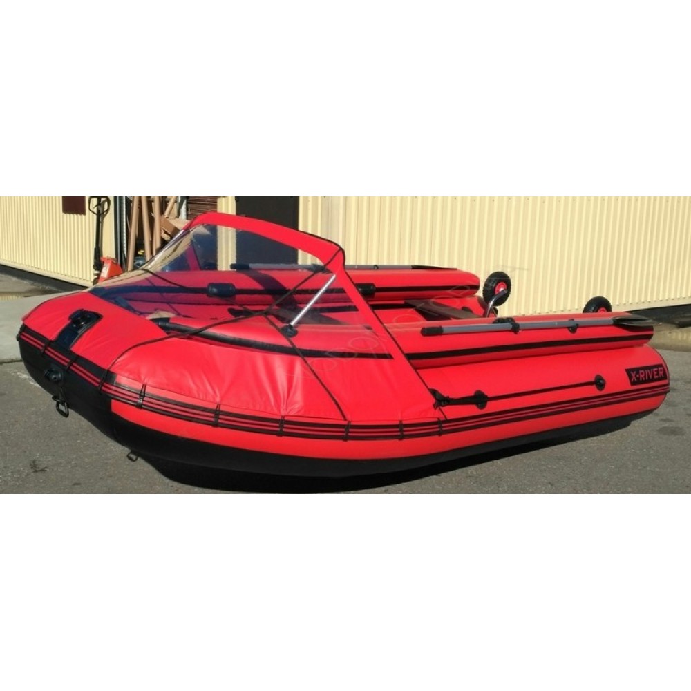 Надувная лодка X-River AGENT 390 НДНД с фальшбортом + тент