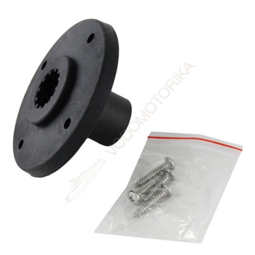 Крепление подставки под удочку врезное круглое, черное CFMT103