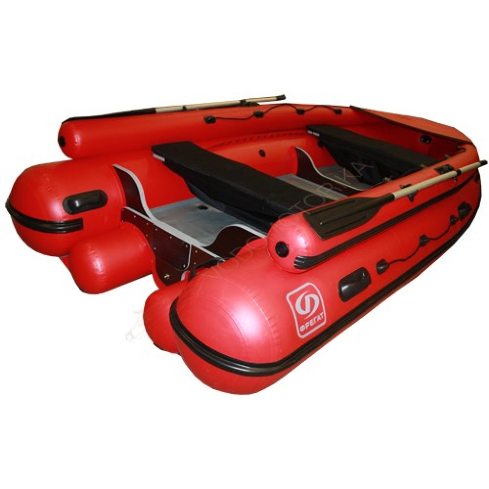 Надувная лодка Фрегат M-350 FM Lux красный Valmex