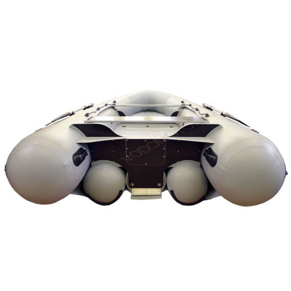 Надувная лодка Фрегат М-390 FM Light Jet ( серый ) комбинированный транец