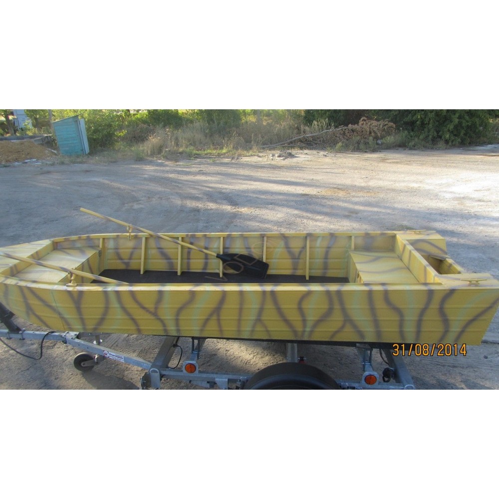 Алюминиевая моторно-гребная лодка Охотник 420С