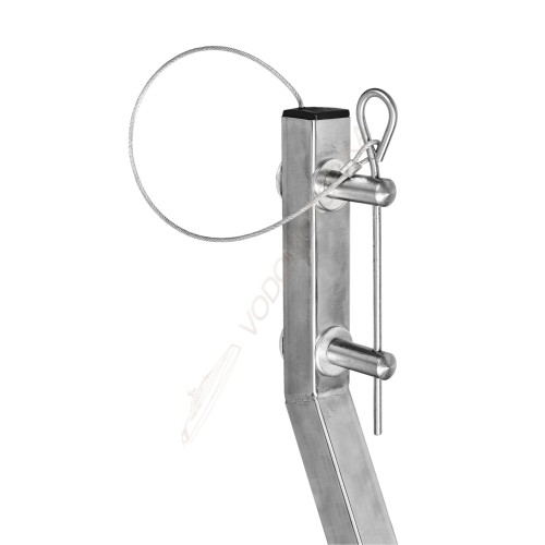 Колеса транцевые Горизонт KN-260ND (нержавейка, съемные, под надувное дно)