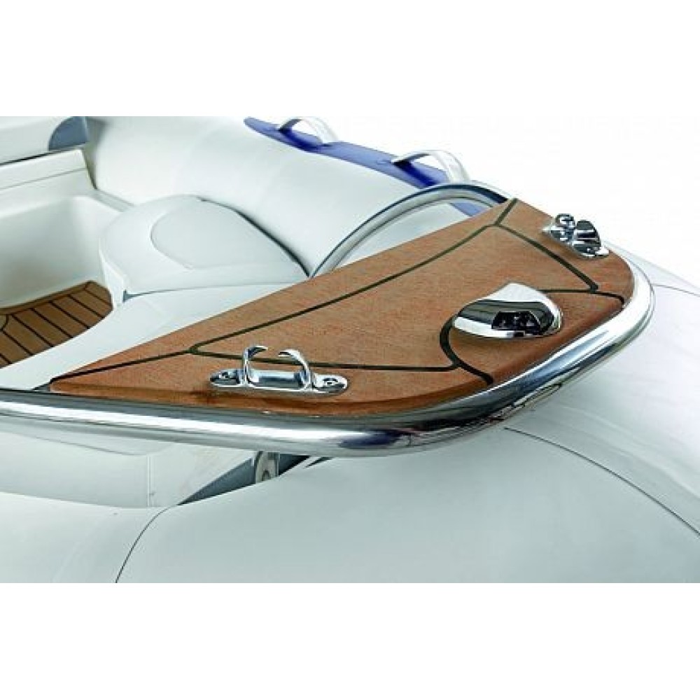 Лодка надувная ZODIAC Yachtline deluxe NEO 420 ( с синими вставками )