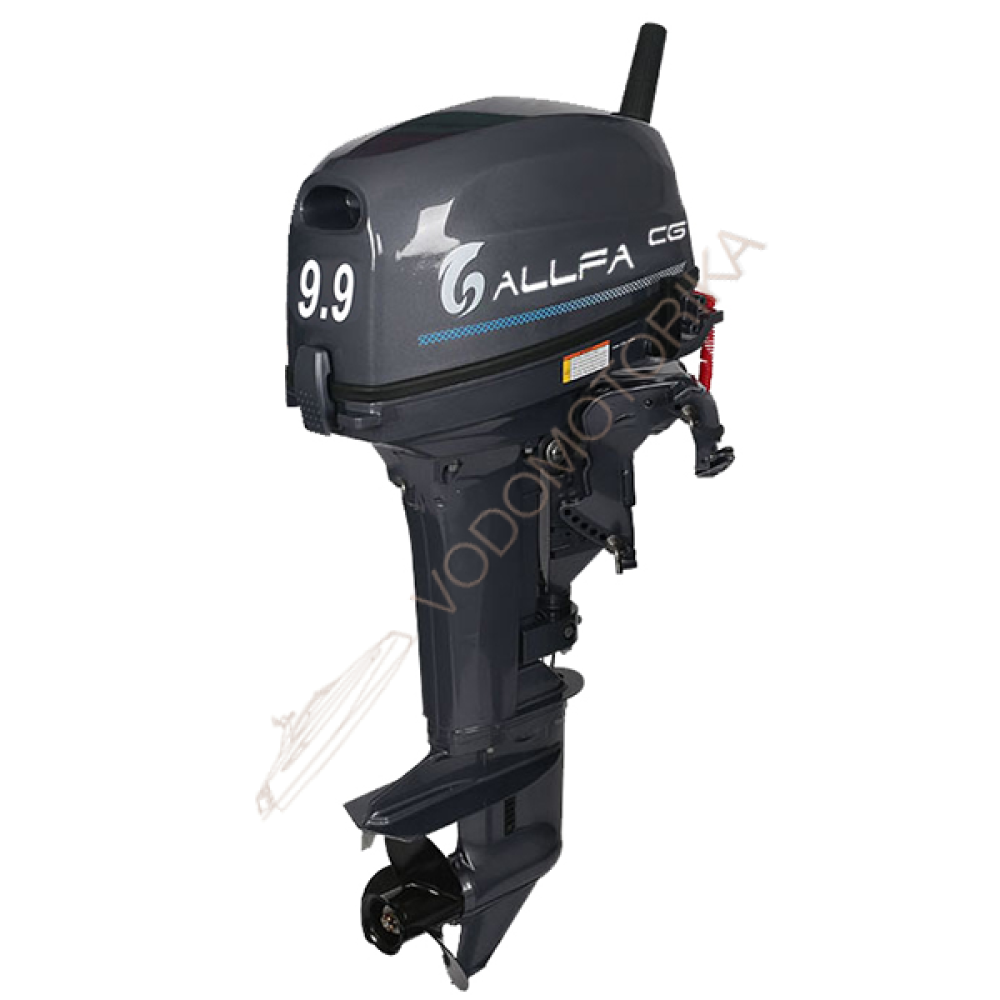 Лодочный мотор ALLFA CG T9.9BW S MAX (326 см2) 9.9 л.с. двухтактный