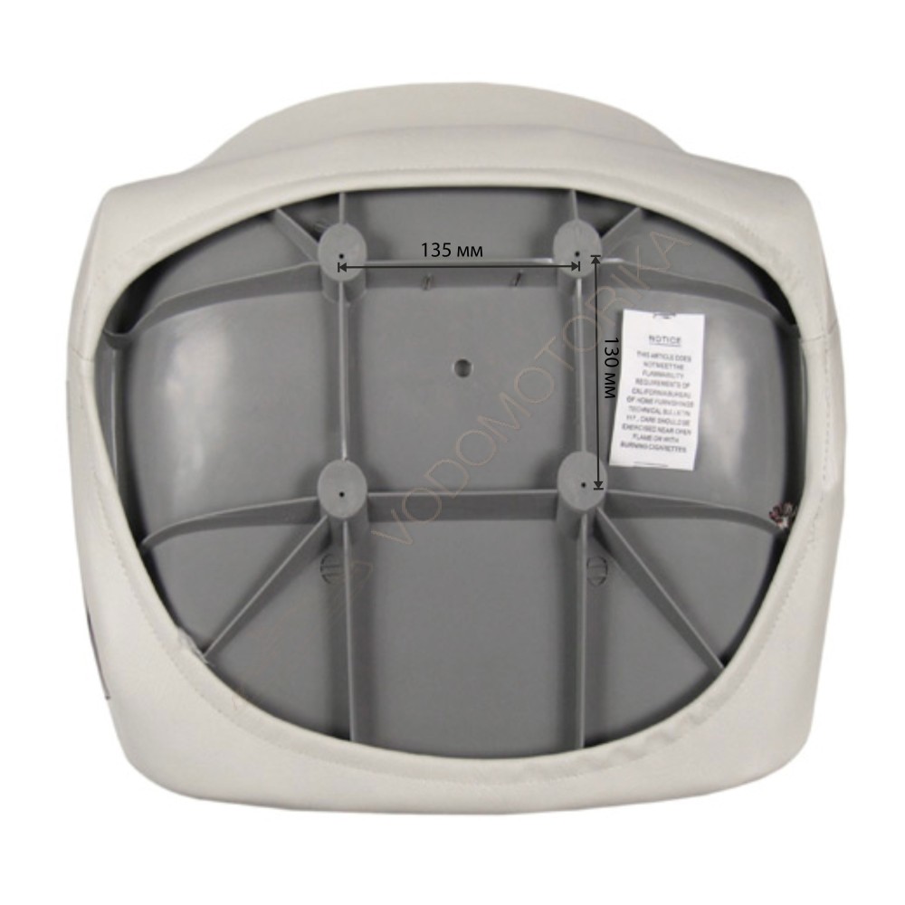 Кресло FIRST MATE мягкое, материал белый винил (1001006C)