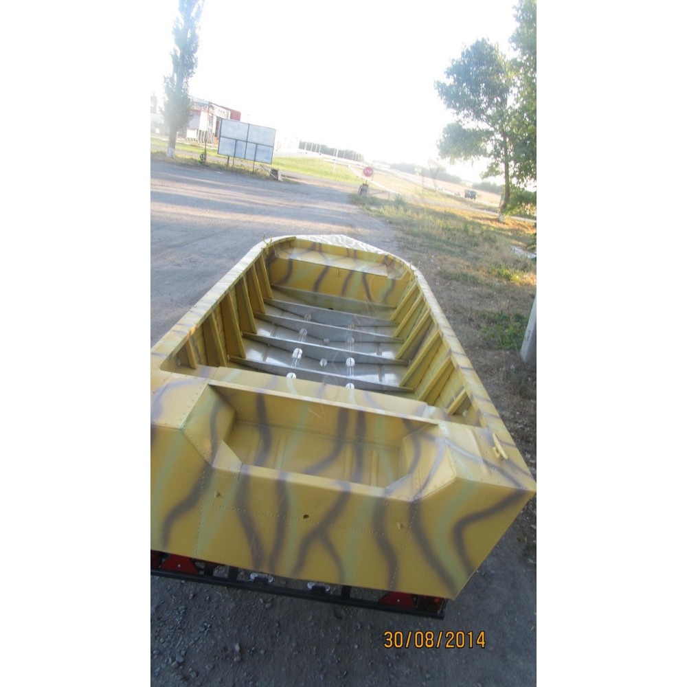 Алюминиевая моторно-гребная лодка Охотник 420С