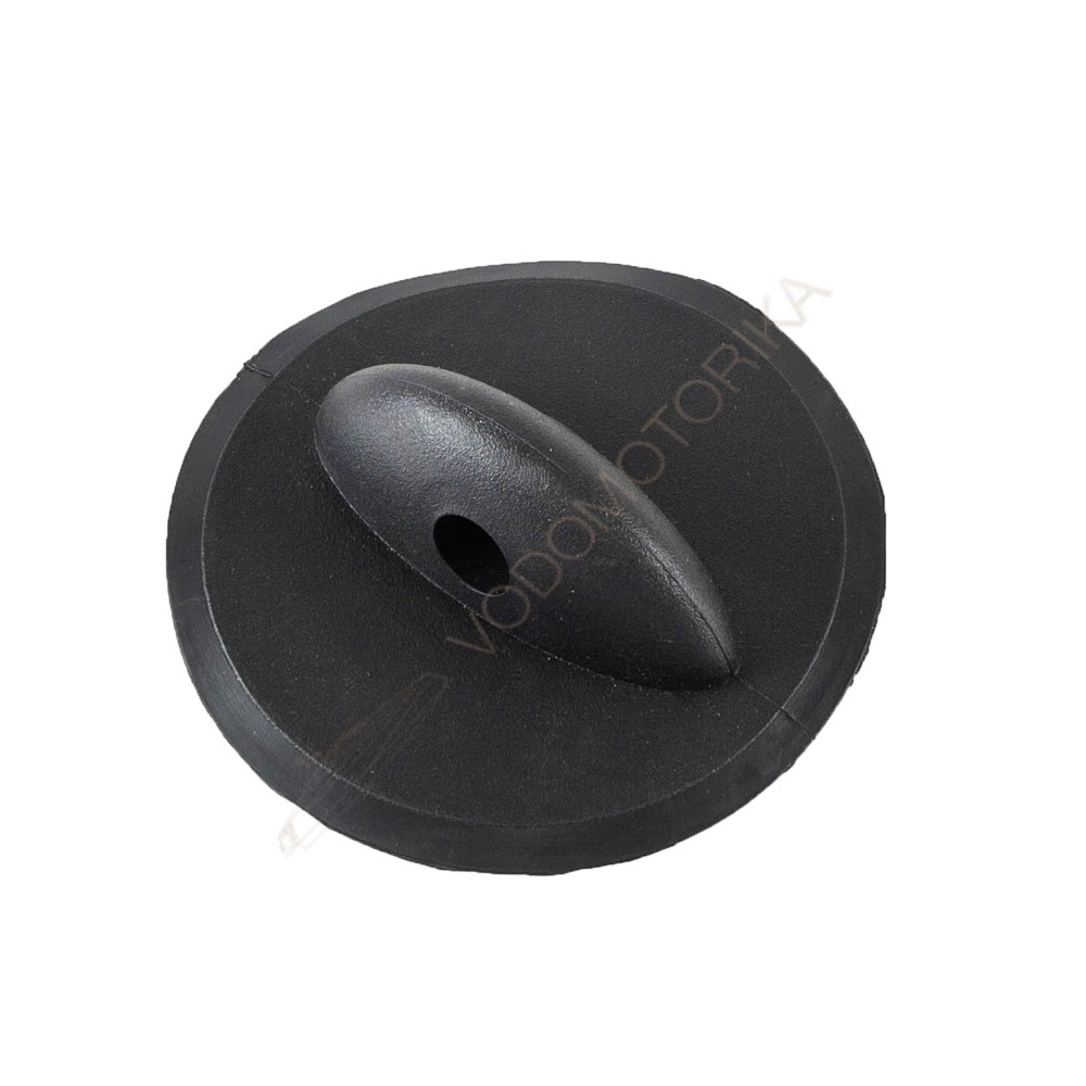 Крепление леера для лодки, круглое, сквозное отверстие 12 мм, черное Адмирал