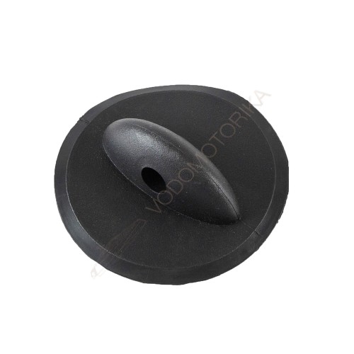 Крепление леера для лодки, круглое, сквозное отверстие 12 мм, черное Адмирал