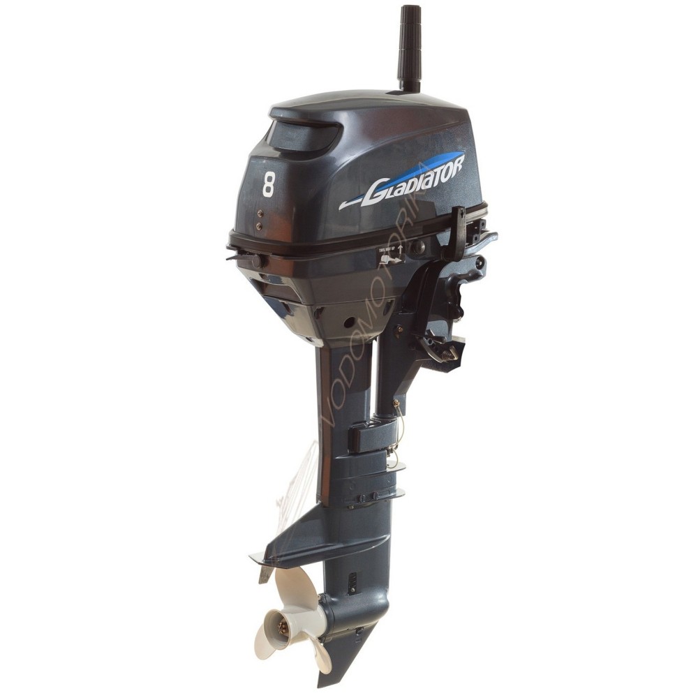 Лодочный мотор GLADIATOR G8FHS 8 л.с. двухтактный