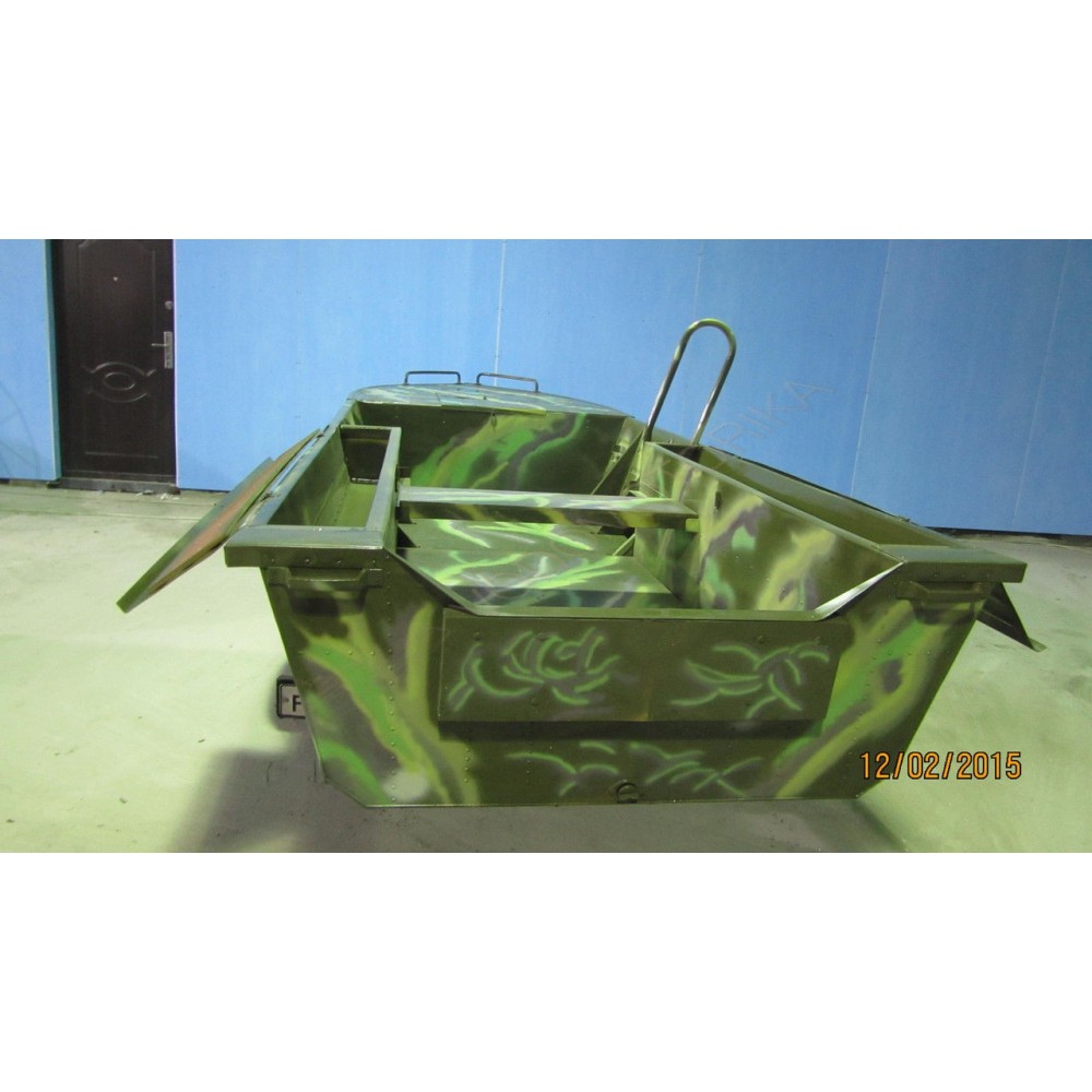 Алюминиевая моторно-гребная лодка Охотник 480Б