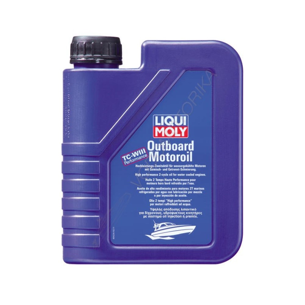 Минеральное моторное масло для подвесных судовых двигателей Liqui Moly Outboard Motoroil, 1L