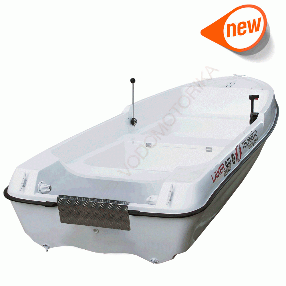 Лодка стеклопластиковая LAKER T410 Plus Ezy Stik (белый)