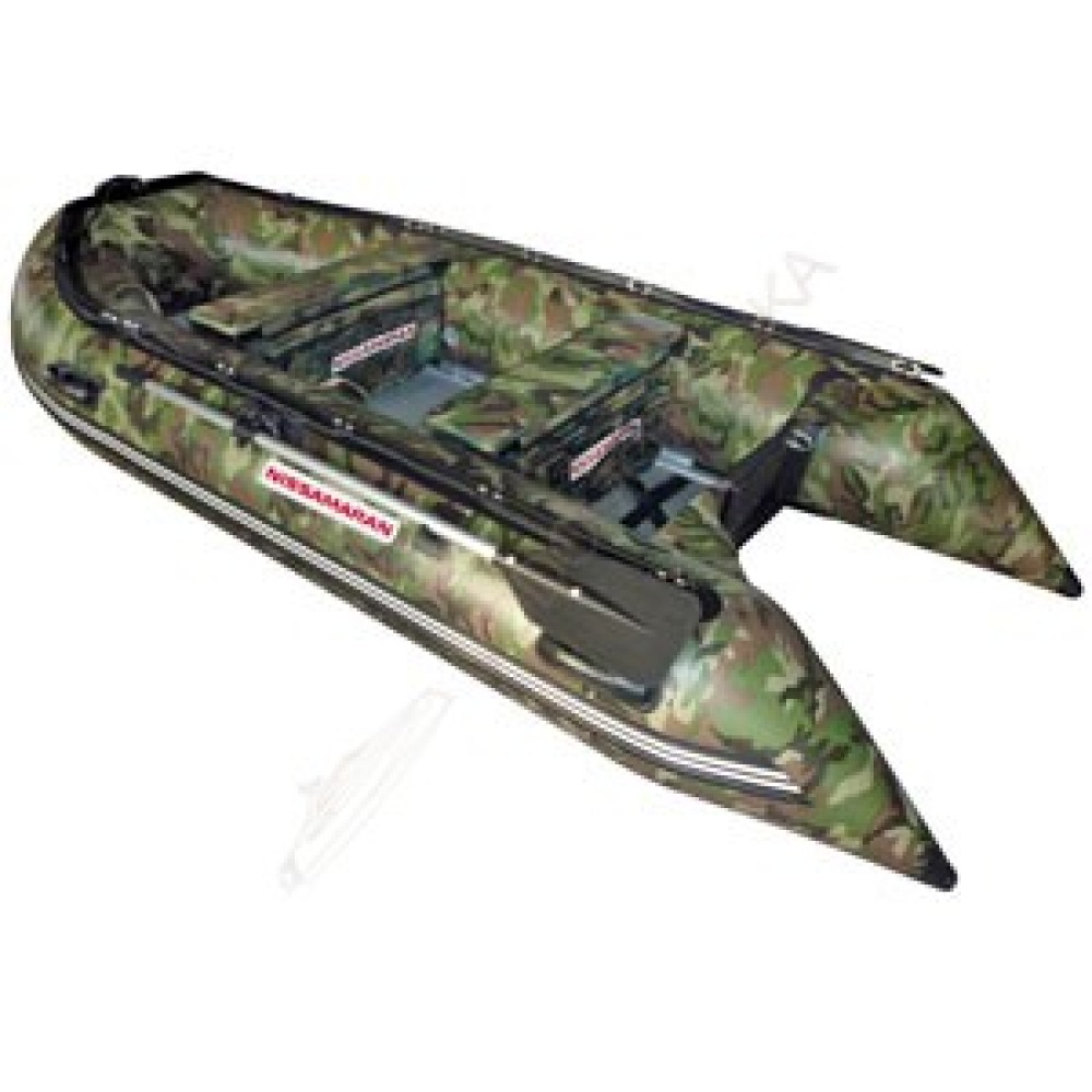 Лодка NISSAMARAN MUSSON 270 ( зеленый-камуфляж ) дерев. пол P/L