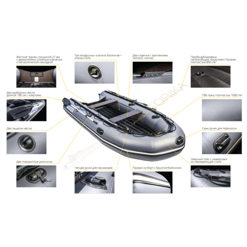 Надувная лодка Apache 3300 НДНД Prof