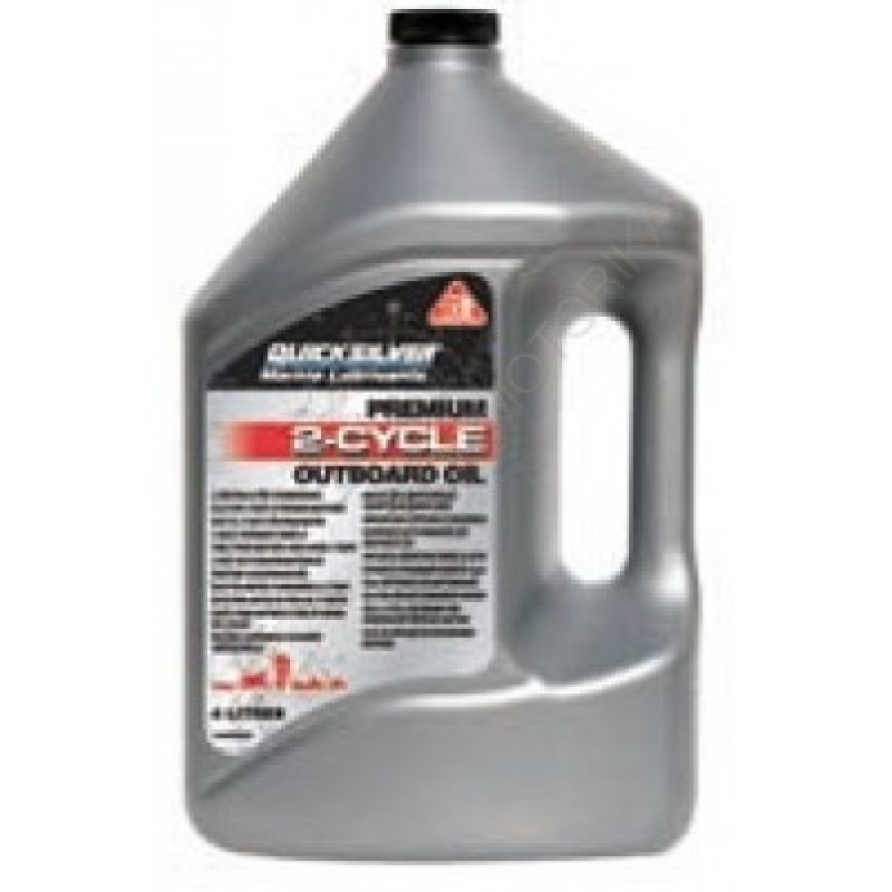 Масло моторное Quicksilver TC-W3 для 2-тактных подвесных моторов, 3.78 л