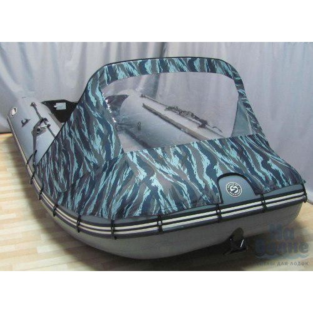 Носовой тент с окном для лодки ПВХ 410-440