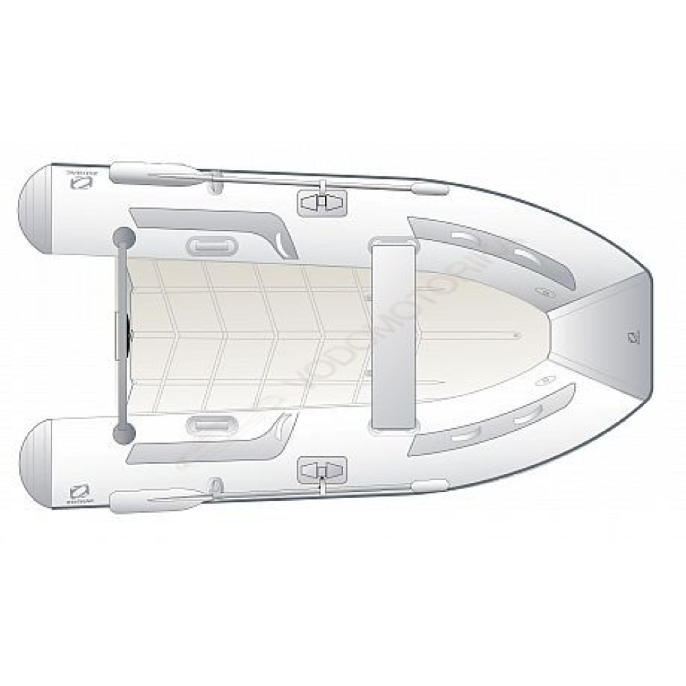 Лодка надувная ZODIAC Cadet Compact 250 хайпалон-неопрен ( серый )