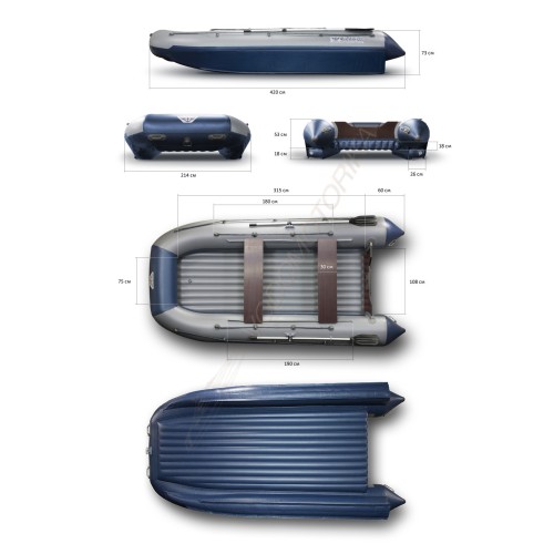 Надувной катамаран Флагман 420К