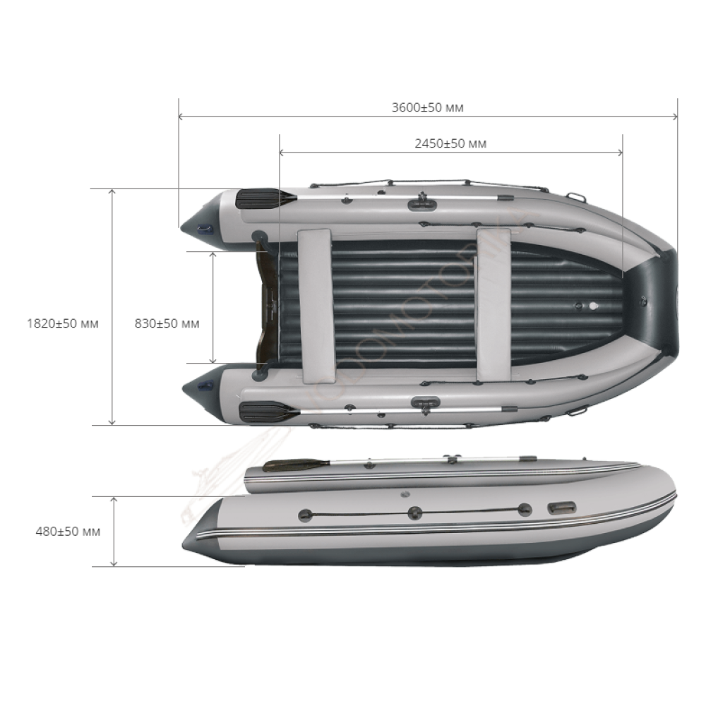 Лодка надувная REEF 360F нд