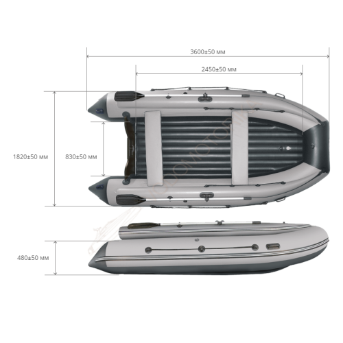 Лодка надувная REEF 360F нд