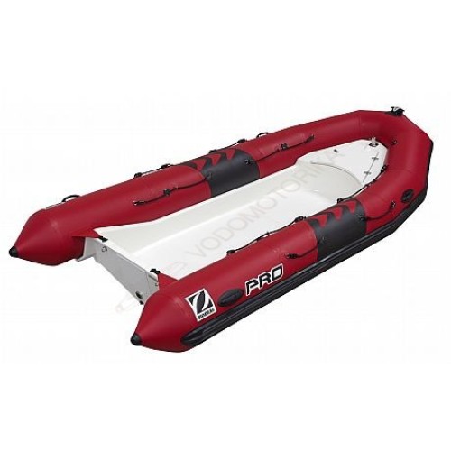 Лодка надувная ZODIAC PRO 420 ПВХ ( красно-белая )