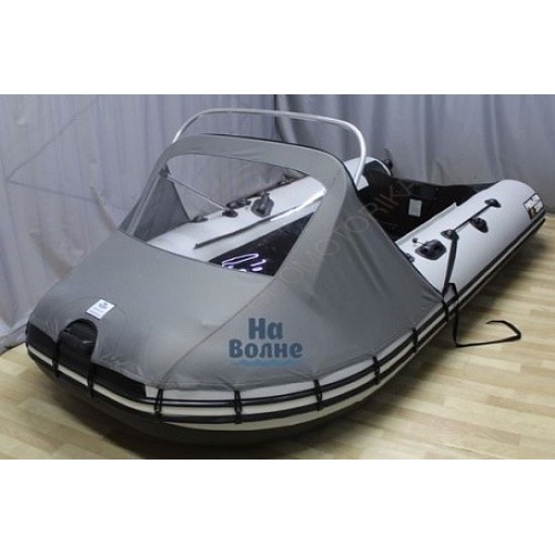 Носовой тент с окном для лодки ПВХ 240-290 + дуга для троллинга