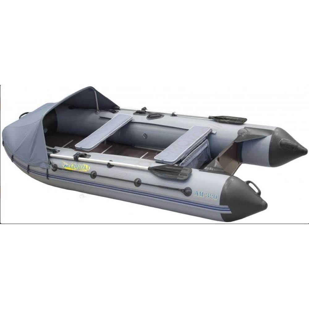 Лодка надувная Адмирал 305 Classic Lux бело - черный