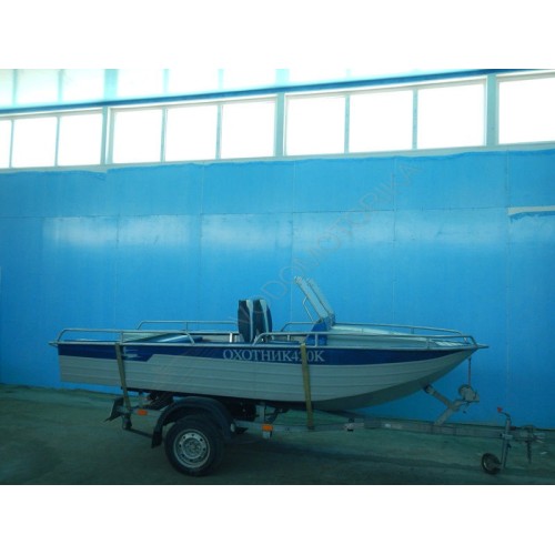 Алюминиевая моторно-гребная лодка Охотник 420К
