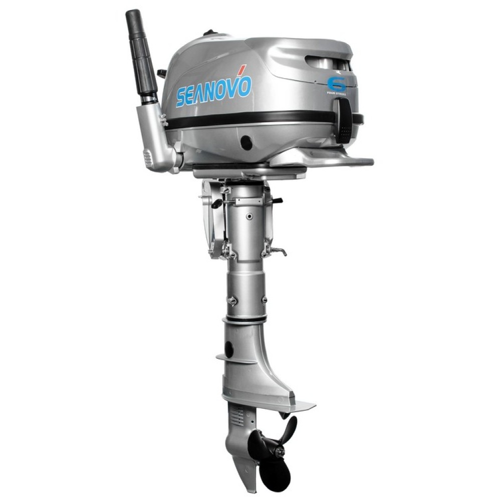 Лодочный мотор SEANOVO SNF6HS 6 л.с. четырехтактный (с баком 12л)