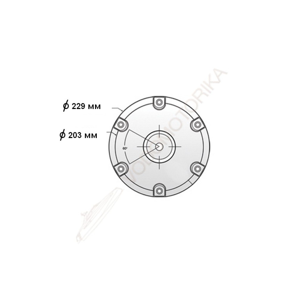 Стойка 762 мм под сидение в к-те с основанием стойки и креплением под сидение