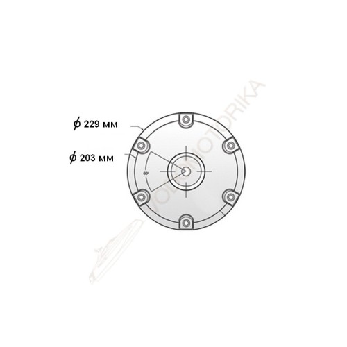 Стойка 762 мм под сидение в к-те с основанием стойки и креплением под сидение