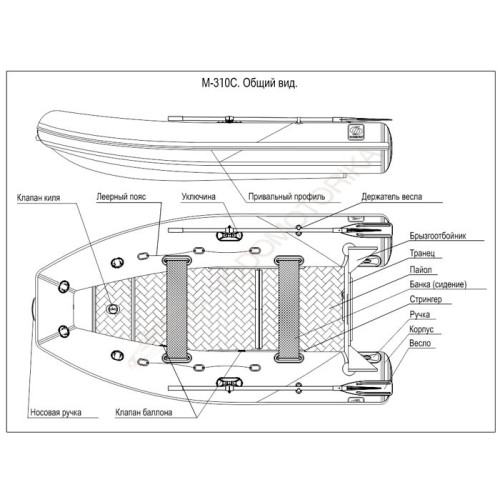 Надувная лодка Фрегат М-310 С