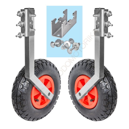 Колеса транцевые Горизонт BS-330 (нержавейка, быстросъемные)